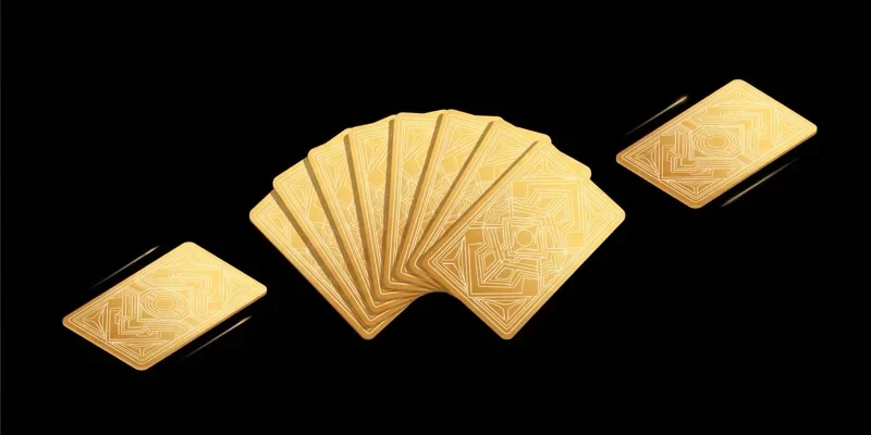 Mười lá bài vàng xoè hẹp, hai lá tách nhóm — sâm lốc online GO88